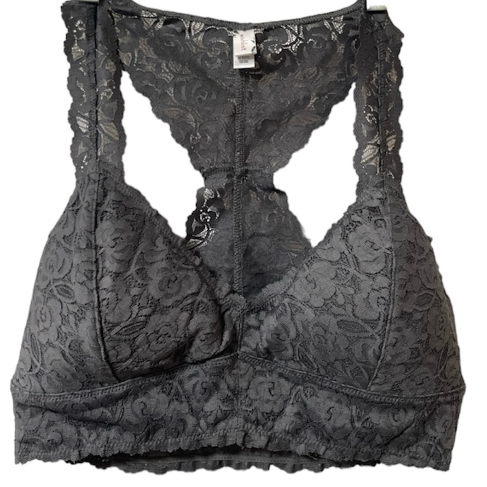 WISHLIST Gray Bralette All Lace Size XL